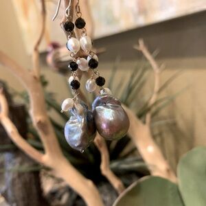 Pearl earrings